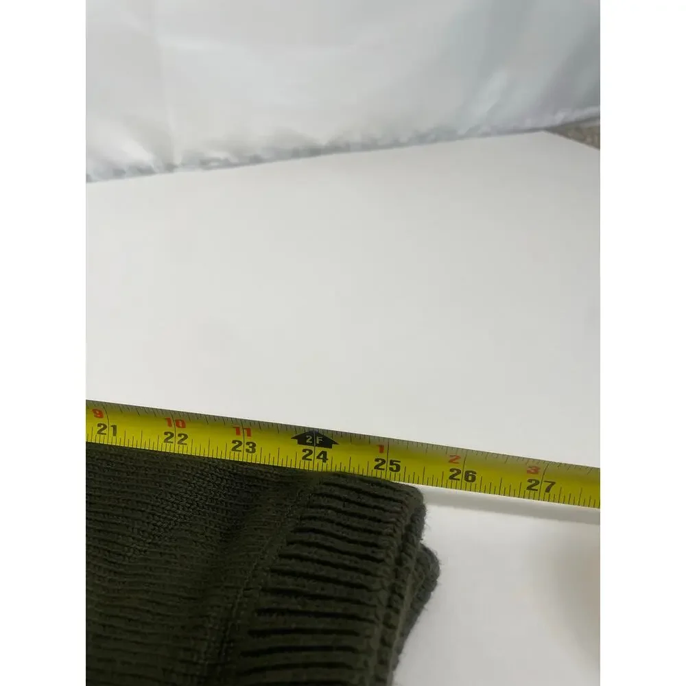 Vintage Eddie Bauer Men’s 100% cotton olive green pullover sweater Size 2XL - Picture 8 of 10